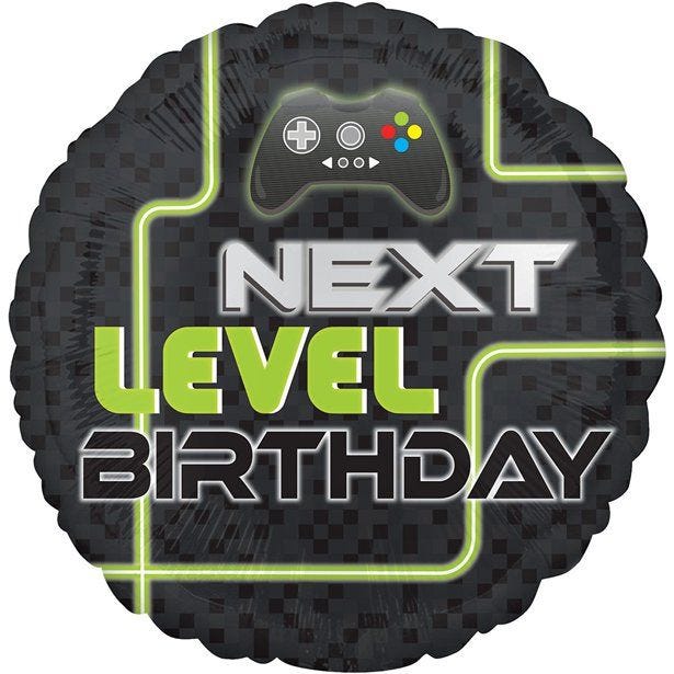 Level Up Birthday Balloon - 18" Foil