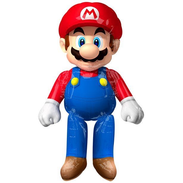 Super Mario Giant Foil Airwalker Balloon - 36" x 60"