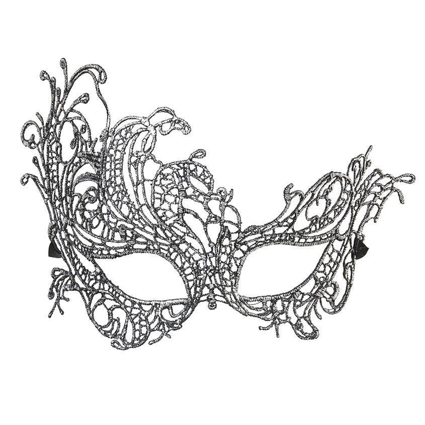 Silver Lace Masquerade Mask