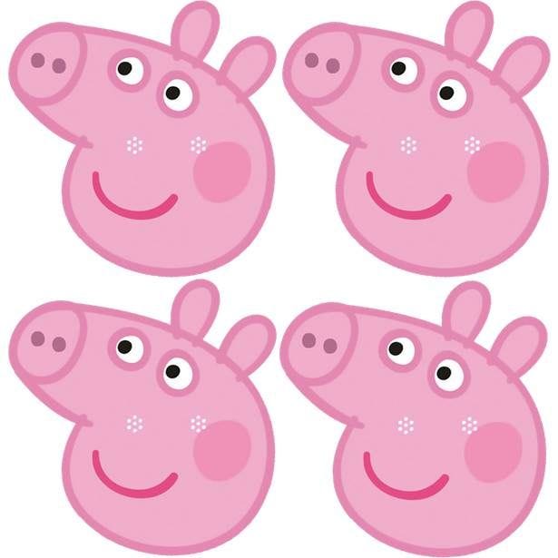 Peppa Pig Fun Face Masks (6pk)