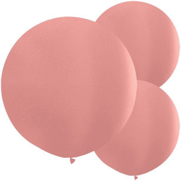 Metallic Rose Gold Giant Balloons - 36" Latex (2pk)