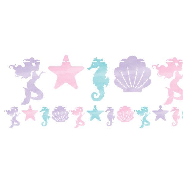 Mermaid Shine Shaped Garland - 1.8m