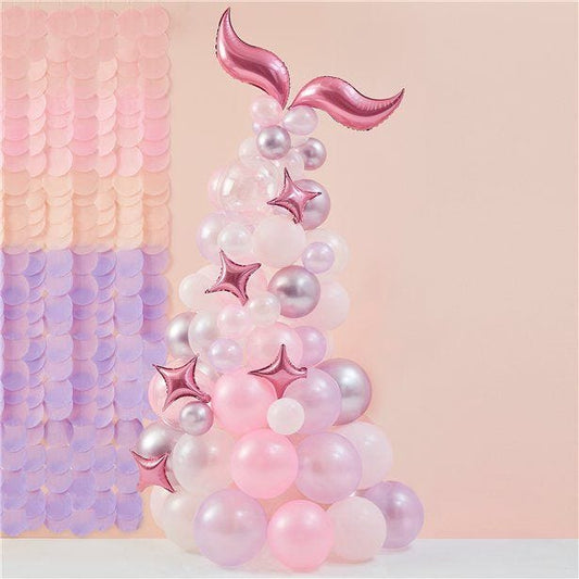 Mermaid Magic Balloon Arch - 80 Balloons