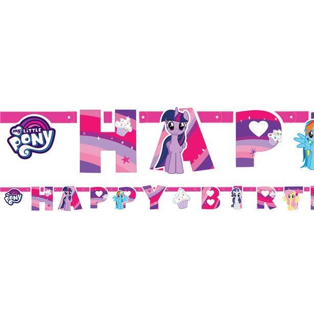 My Little Pony 'Happy Birthday' Paper Banner - 1.3m