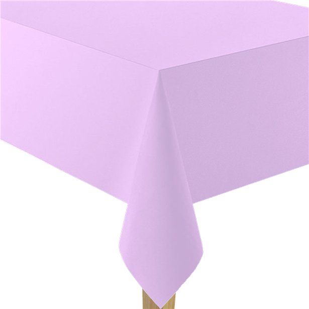 Lavender Plastic Table Cover - 2.8cm x 1.4cm