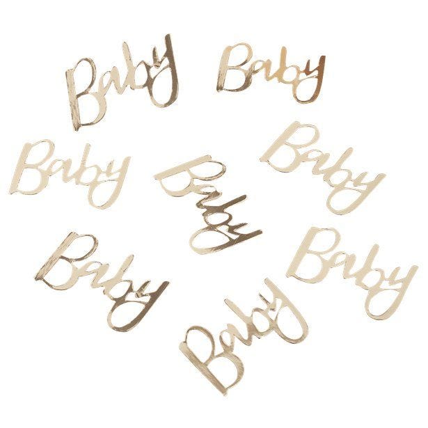 Oh Baby Gold 'Baby' Table Confetti (14g pack)