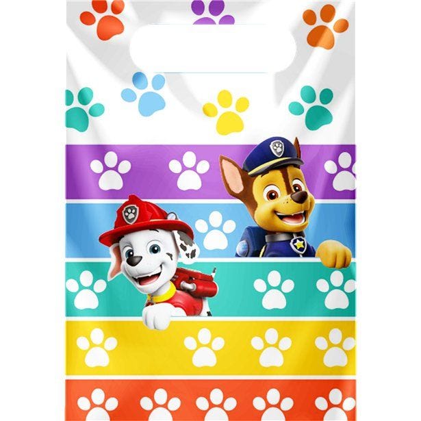 Paw Patrol Paper Lootbags (8pk)