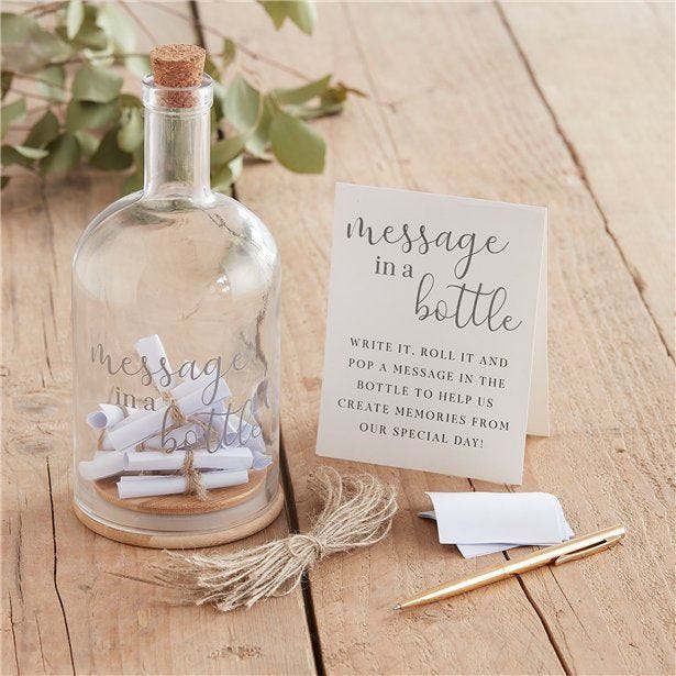 Message in a Bottle Wedding Guest Book