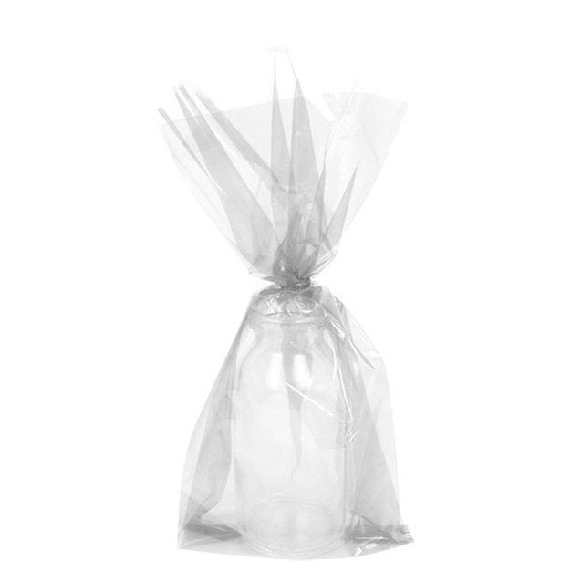 Clear Small Cello Party Bags - 24cm (25pk)