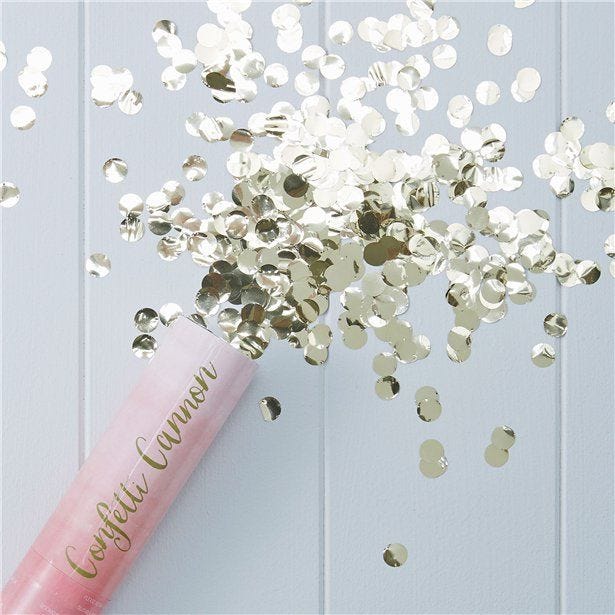 Gold Foil Confetti Cannon - 15cm