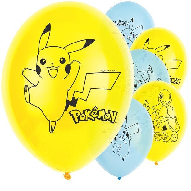 PokÃƒÂ©mon Latex Balloons - 11" (6pk)