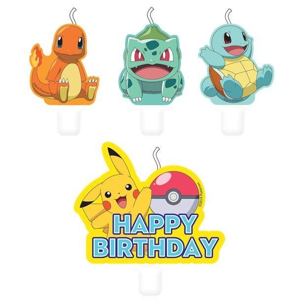 PokÃƒÂ©mon Birthday Candles - 6cm (4pk)