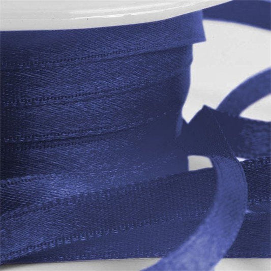 Navy Blue Satin Ribbon - 6mm (25m roll)