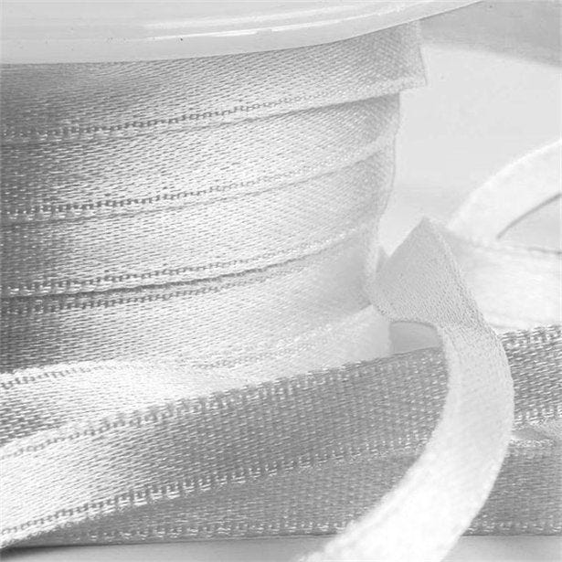 Silver Satin Ribbon - 6mm (25m roll)