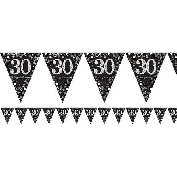 Sparkling Celebration 30th Foil Bunting - 4m