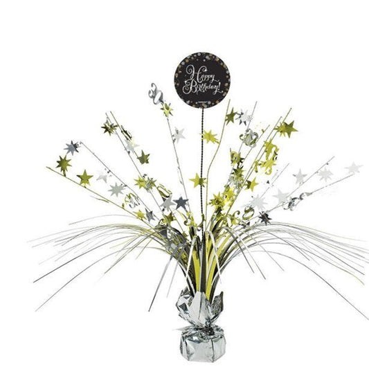 Sparkling Celebration Happy Birthday Centrepiece - 33cm