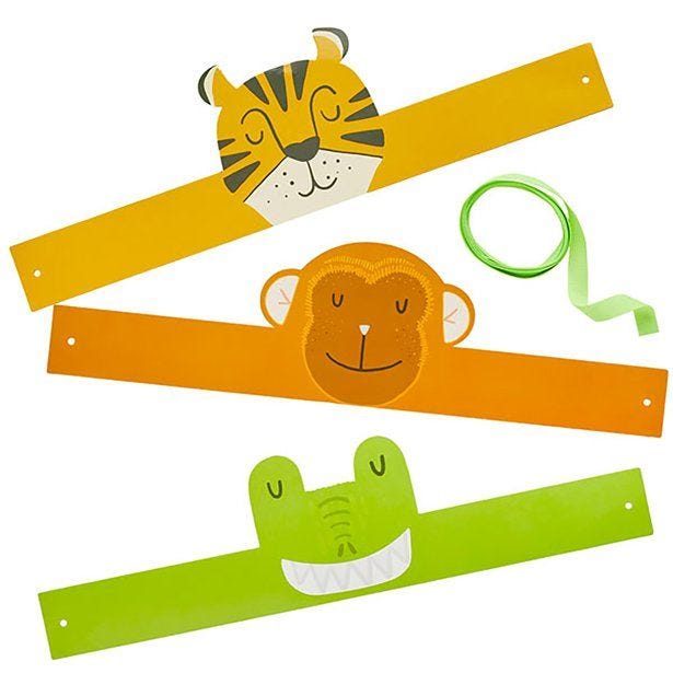 Snappy Animal Headbands (6pk)