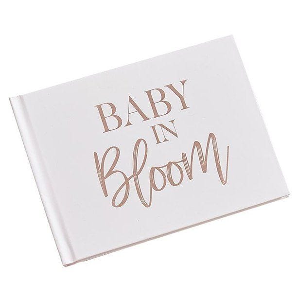 Baby In Bloom Blush Guest Book