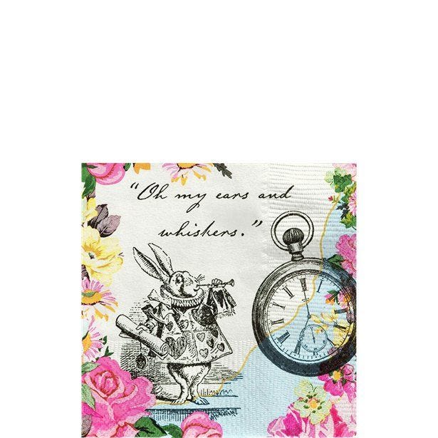 Alice in Wonderland Napkins - 25cm (20pk)