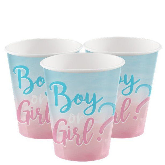 The Big Reveal Paper Cups - 250ml (8pk)