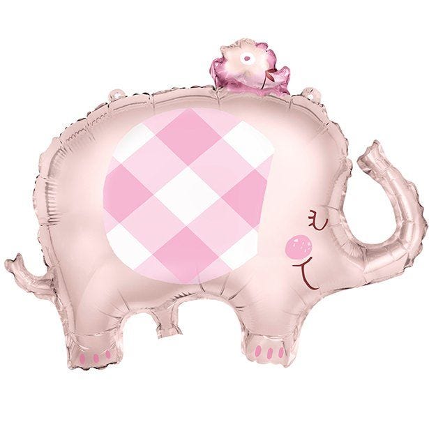 Pink Elephant Giant Balloon - 29" Foil