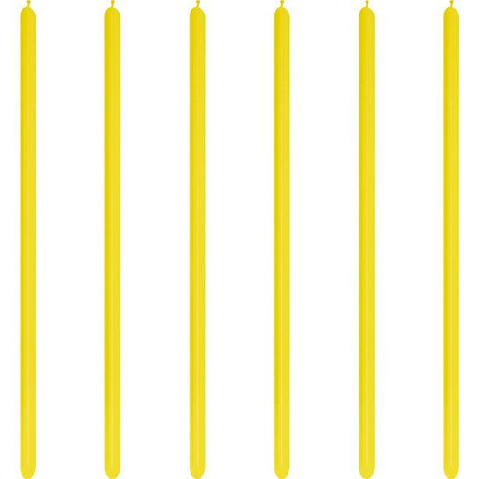 Yellow Modelling Balloons - 260 Latex (100pk)