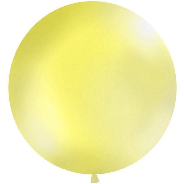 Pastel Yellow Giant Latex Balloon - 1m