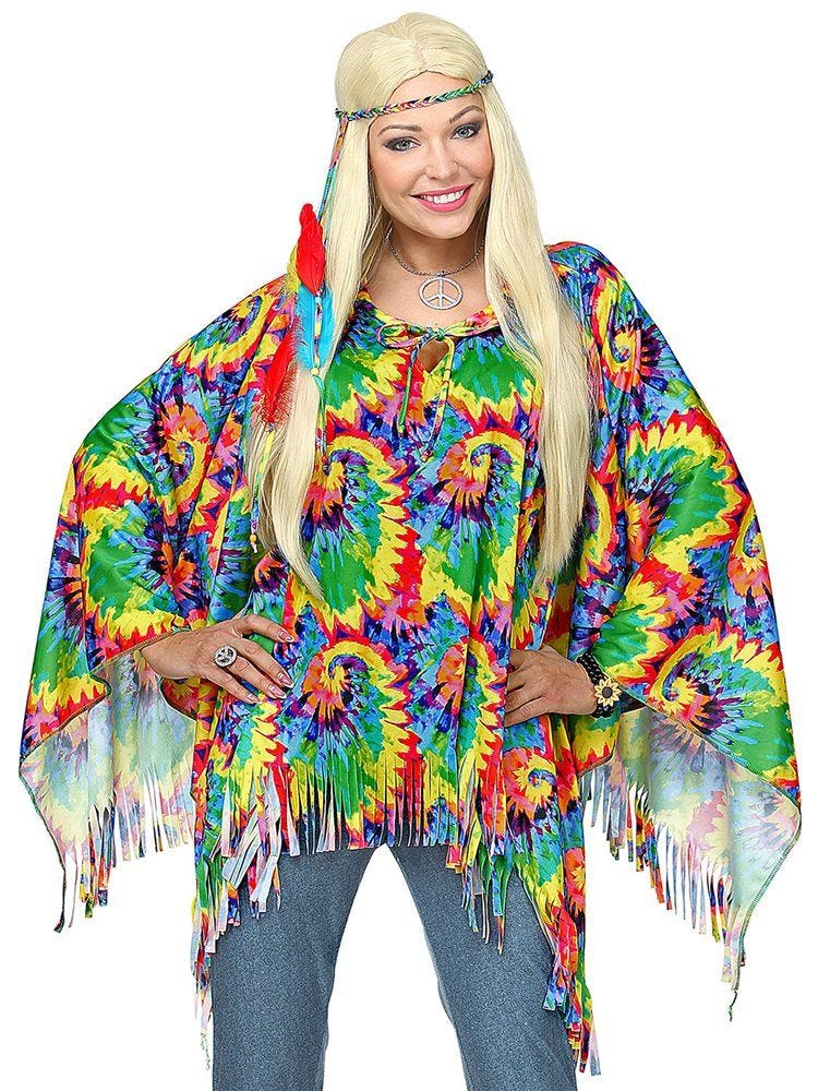 Hippie Poncho - Adult Costume