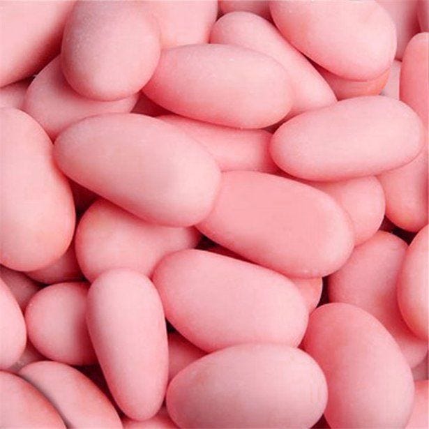 Pink Sugared Whole Almonds - 1kg