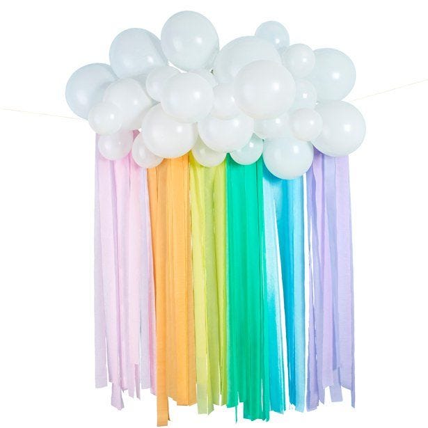 Rainbow Balloon Backdrop Kit - 30 Balloons