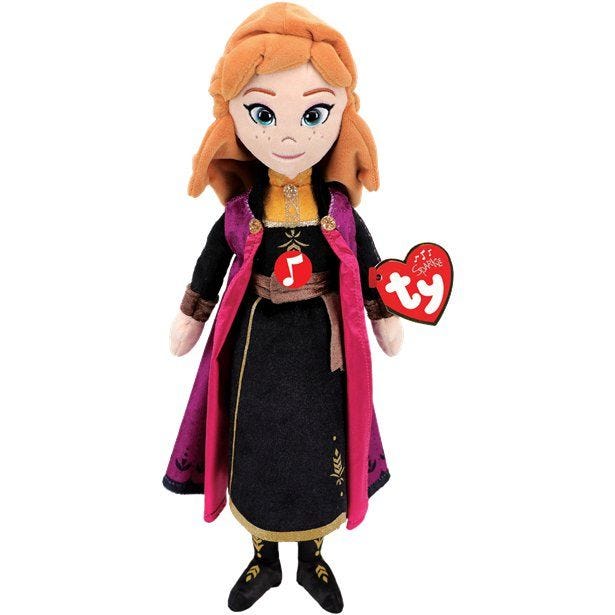 Frozen Anna TY Soft Toy with Sound - 40cm