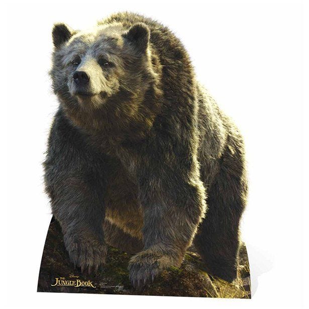 Baloo Disney Jungle Book Cardboard Cutout - 134cm x 100cm