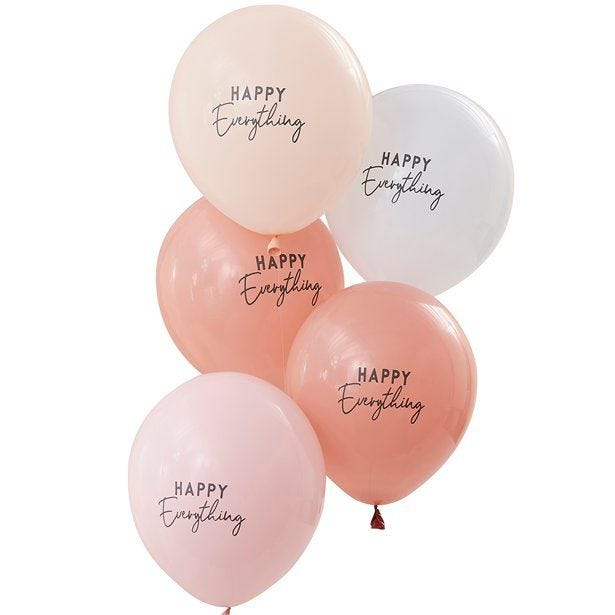 Pastel Happy Everything Balloons - 12" Latex (5pk)