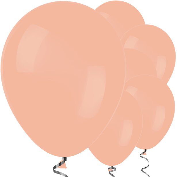 Peach Balloons - 12" Latex Balloons (50pk)