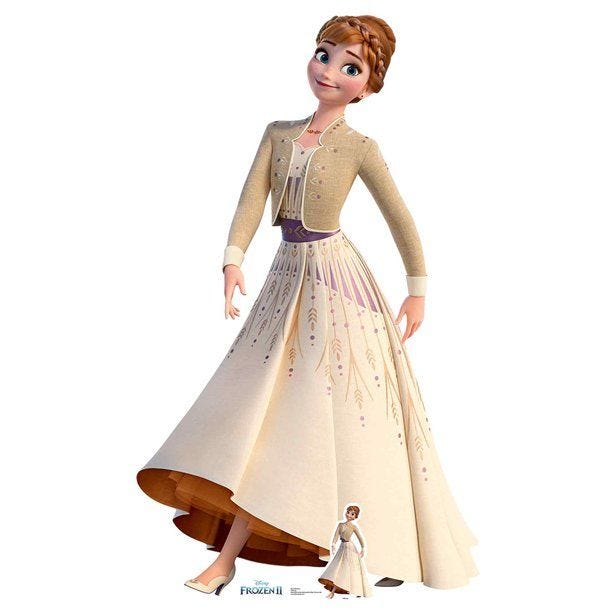 Frozen Anna Cardboard Cutout - 164cm x 94cm