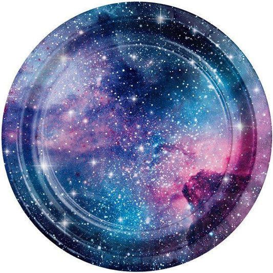 Galaxy Party Paper Plates - 22cm (8pk)