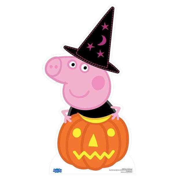 Peppa Pig Halloween Pumpkin Cardboard Cutout - 94cm x 51cm