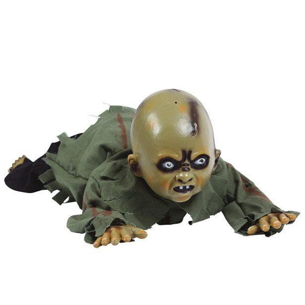 Animated Crawling Baby Zombie - 75cm