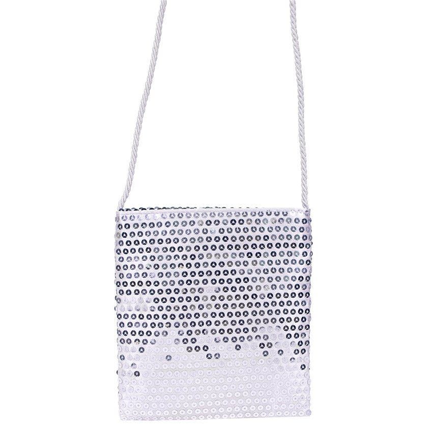 Silver Sequin Bag