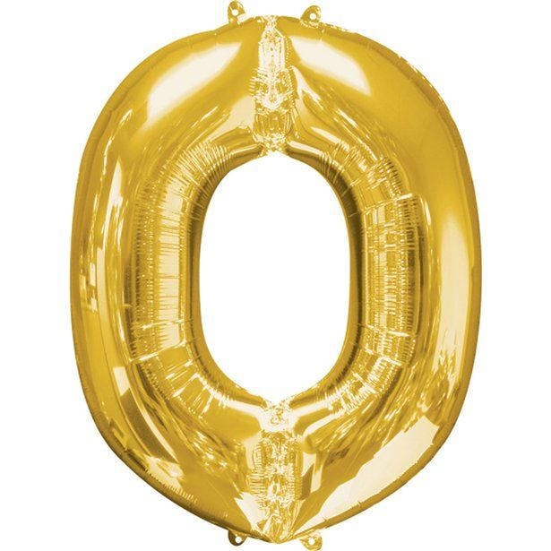 Gold Letter O Balloon - 16" Foil