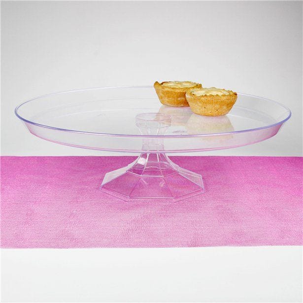 Clear Plastic Dessert Stand - 29cm