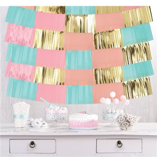 Pastel Foil Decorative Hanging Backdrop (9pk)