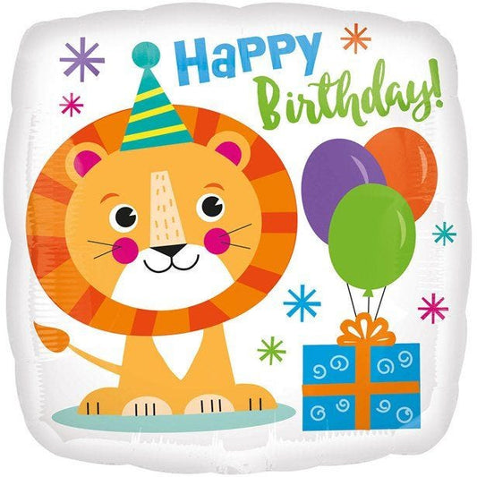 Lion Birthday Balloon - 18" Foil