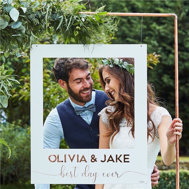 Botanical Wedding Customisable Giant Polaroid Frame - 72cm