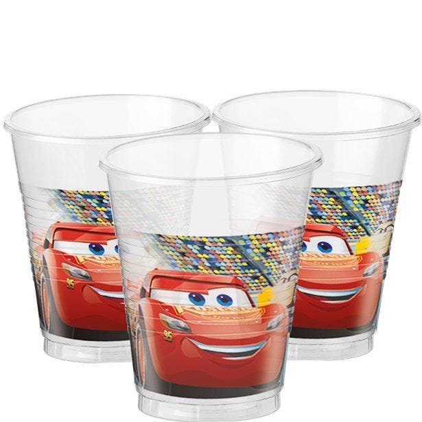 Disney Cars 3 Plastic Cups - 200ml (8pk)