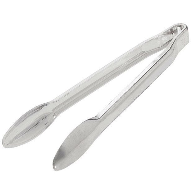 Silver Mini Plastic Serving Tongs (3pk)