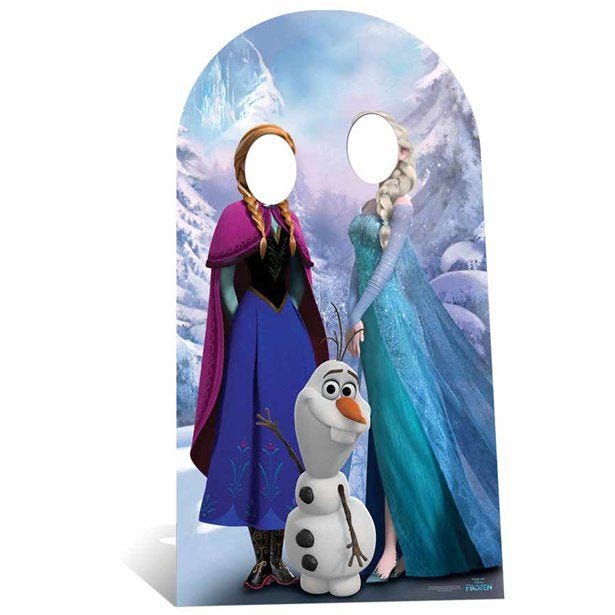 Frozen Stand-In Cardboard Photo Prop - 188cm x 94cm