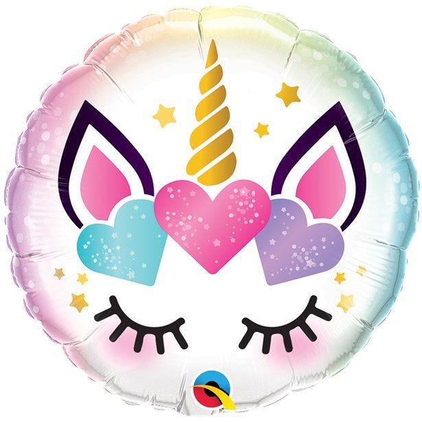 Unicorn Lashes Balloon - 18" Foil