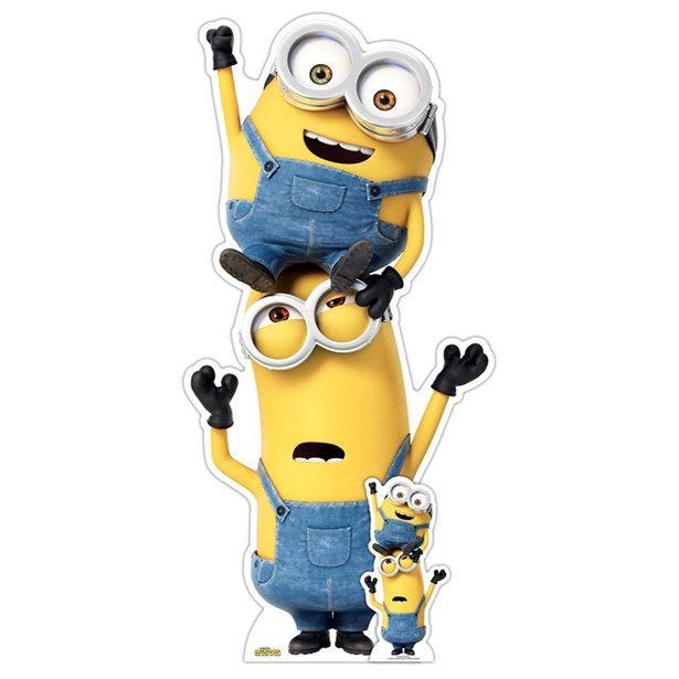 Minions 2 Kevin and Bob Large Cutout - 147cm