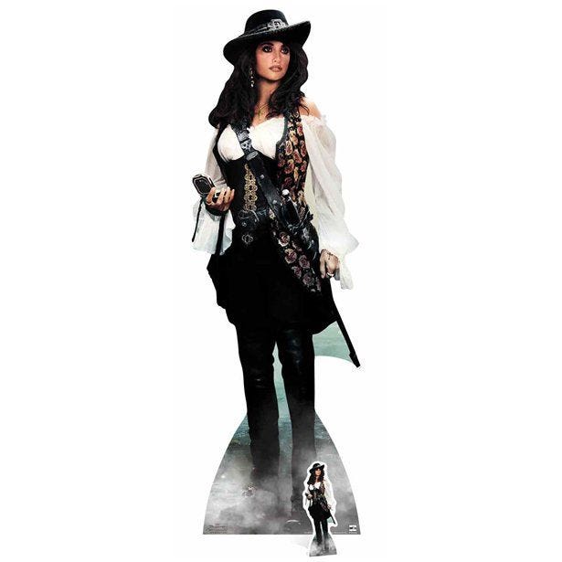 Angelica Pirates of the Carribean Cardboard Cutout - 165cm x 53cm